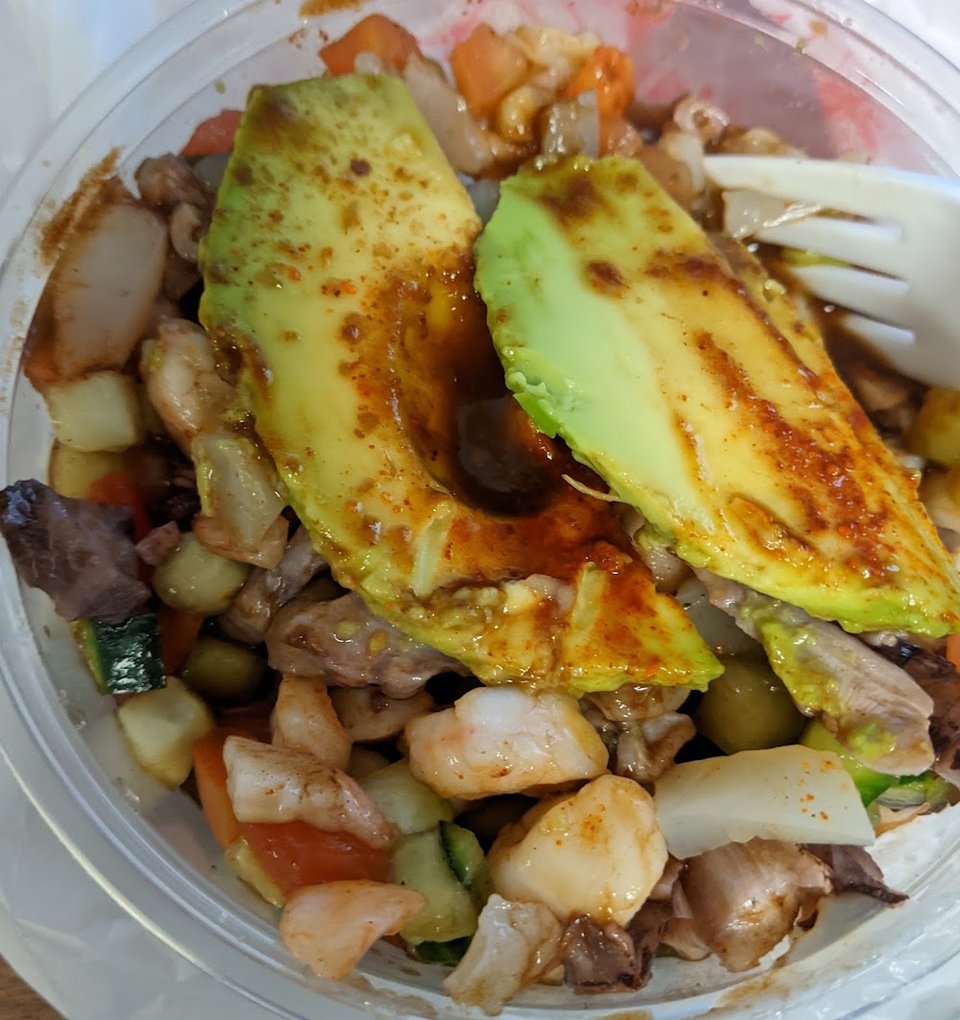 Seafood-focused menu with plates and small bites.