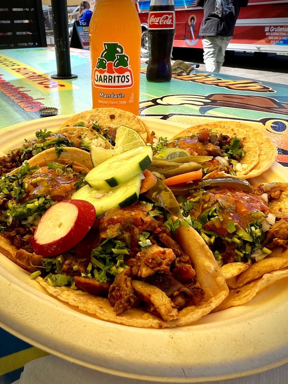 Menu page with Mexican dishes and seafood specials.