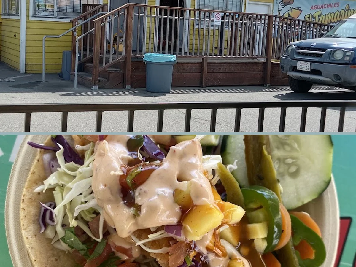 Outdoor seating beside a busy Oakland restaurant.